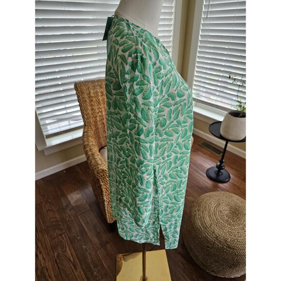 Charleston Shoe Company Tropical Palm Print Tunic Swim Coverup Size L NWT - Picture 3 of 9